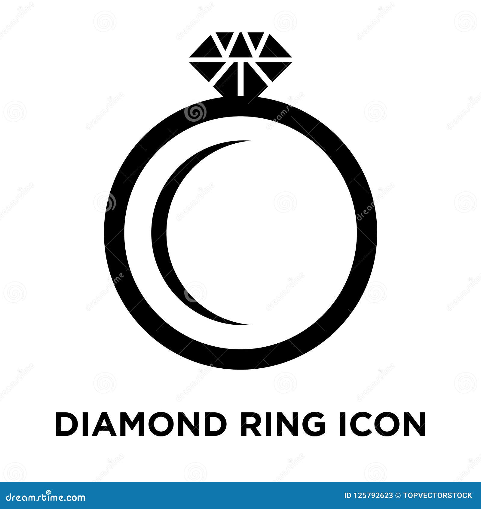 diamond ring iconÃÂ    on white background, logo co